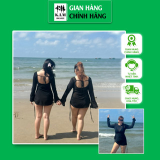 Set Đầm Thun Lưới  Xưởng Bigsize - Đầm Body Rút Dây 2 Bên, Che Khuyết ĐIểm Kèm Bikini Mặc Đi Biển 60-90kg