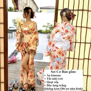 [Có Sẵn] Trang Phục Kimono Trang Phục YuKata Nữ