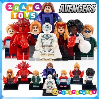 Đồ chơi Xếp hình Wandavision gồm Scarlet Witch - Vision - Mephisto - Monica Rambeau - Tommy Minifigures Xinh X0309