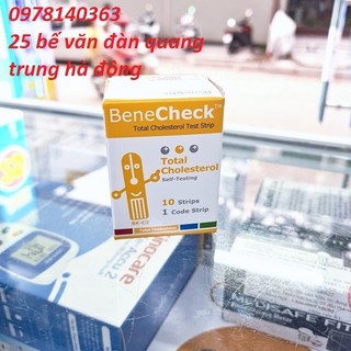 Hộp 10 Que thử Cholesterol Benecheck Plus