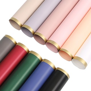 Giấy Gói Hoa Khổ 58*58cm ❤️Bóng Mờ Viền Đồng❤️ Cao Cấp, Không Thấm Nước, Hàng Loại 1
