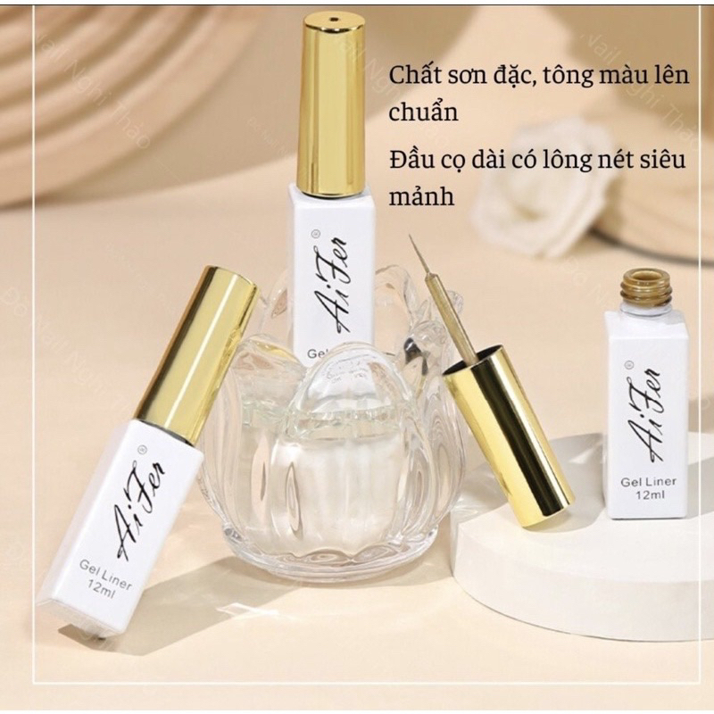 Sơn gel cọ nét Aifen - Sơn Móng - Vẽ trang trí móng chính hãng  - Phụ kiện đồ nail HSM