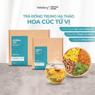  Trà Đông Trùng Tứ Vị Hoa Cúc HeBekery - Trà Thanh Nhiệt Ngủ Ngon Đẹp Da Tăng Cường Trí Nhớ 