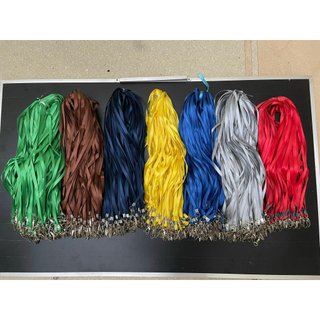 -dây đeo thẻ nhân viên lụa móc xoay-dây đeo bảng