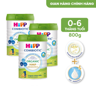 Combo 3 lon Sữa bột công thức HiPP 1 Organic Combiotic 800g (3 lon x 800g)