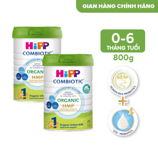 Combo 2 lon Sữa bột công thức HiPP 1 Organic Combiotic 800g (2 lon x 800g)