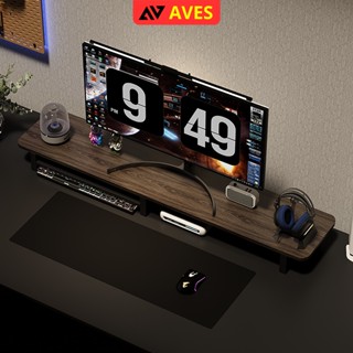 Kệ để màn hình máy tính decor góc làm việc thiết kế thông minh chia ngăn thương hiệu AVES - GA35