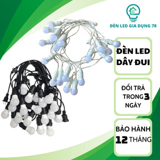 Dây bóng đèn trang trí ngoài trời chống nước , dây đui đèn trang trí quán trà chanh,trà sữa