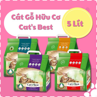 Cát Vệ Sinh Cho Mèo, Cát Gỗ Hữu Cơ Cat's Best Vệ Sinh Cho Mèo Khử Mùi Tốt Siêu Tiết Kiệm Túi 5 Lít