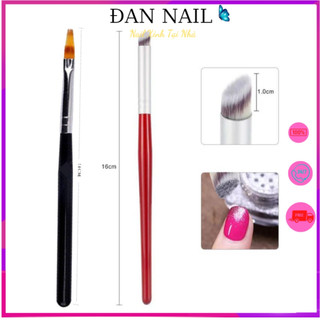 Cọ ombre cán gỗ đầu tròn - dẹt làm sơn chuyên dụng