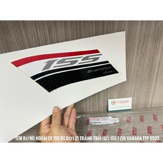 Tem bửng ngoài ex 155 rc đời 2021 trắng trái b5v1 -
