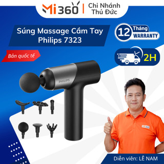 Máy Massage Cầm tay Philips 7323 - 7 cấp độ điều chỉnh - 6 đầu massage - Chính Hãng