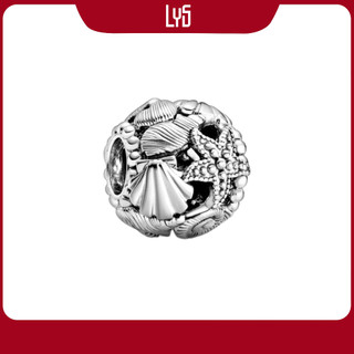 Charm bạc lys moments khắc hình vỏ sò và sao biển 1330 - charm bạc s925 cao cấp