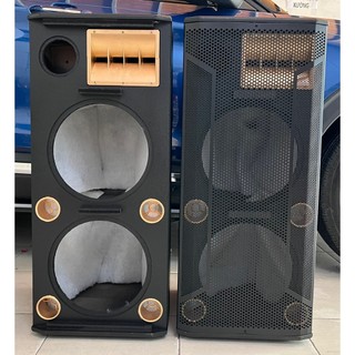 Vỏ thùng loa đứng full đôi 3 tấc thùng sơn tĩnh điện 2 bass + 1 trung + 1 chép