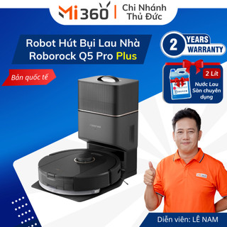 Robot Hút Bụi Lau Nhà Roborock Q5 Pro | Q5 Pro Plus | S5 Max - Lực Hút 5.500Pa - Bản Quốc Tế Tiếng Việt