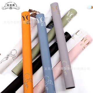 combo giấy bó gói hoa chữ i love you xấp 20 tờ