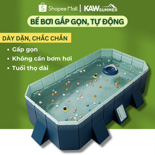 Bể Bơi Gấp Gọn Tự Động KAW Tiện Lợi Không Cần Bơm Hơi, An Toàn Tiết Kiệm Diện tích, Kích thước Lớn Cho Cả Gia Đình