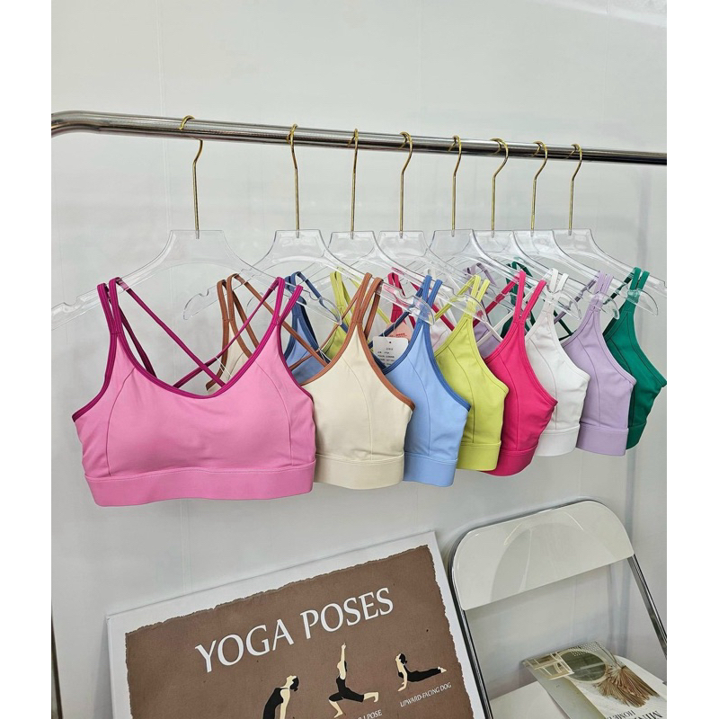 Áo Bra Thể Thao Tập Gym Yoga Mút Đúc Cao Cấp Chất Vải Lulu Thun Lạnh Mềm Mát Co Giãn Thoải Mái A4