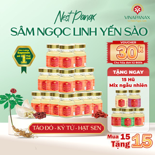 Tam vị - Combo Sâm Ngọc Linh Yến sào Tam vị Nest Panax hỗ trợ ngủ ngon, bồi bổ cơ thể hũ 70ml (Yến sào 35%)