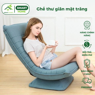 Ghế Thư Giãn Mặt Trăng Đọc Sách Xoay 360 Độ - Ghế Ngồi Tựa Lưng