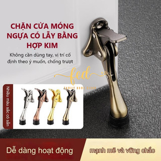 Chặn cửa móng ngựa có lẫy gạt chống va đập cửa ở bất kì vị trí nào tiện dụng-Chặn cửa móng ngựa có lẫy gạt chống va đập