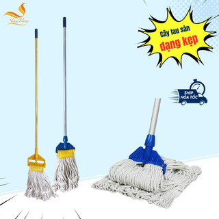 Cây lau sàn ướt, cây lau công nghiệp dạng kẹp Chao Bao, có thể dùng với xe vắt móp