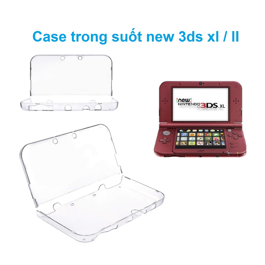 Vỏ Bảo Vệ Case trong suốt cho máy game new 3dsxl ll - Nintendo Case New 3DS Xl LL