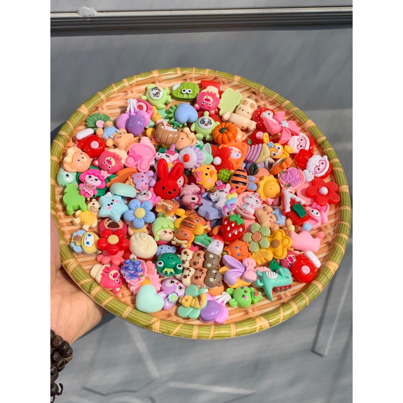 Combo 100 charm slime, sticker