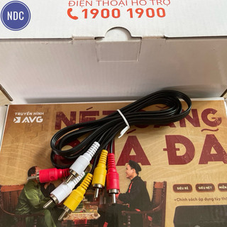 [HCM]Dây cáp AV 6 đầu bông sen (Theo đầu K+, VTC, AVG, VNPT)