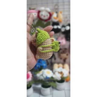 móc khóa capypara bằng len handmade