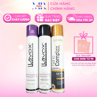 Keo Xịt Tóc Giữ Nếp, Không Gây Kích Ứng, Hương Thơm Lavox 420ml, phù hợp với mọi loại da đầu | HAIRSHOP MINRY