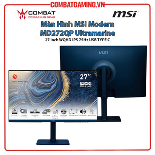 Màn Hình Đồ Hoạ MSI Modern MD272QP Ultramarine 27"/WQHD/IPS/75Hz/4Ms/USB TYPE C Hàng Chính Hãng.
