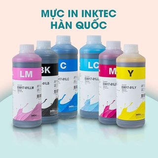 Mực in phun inktec Hàn Quốc 1lit dùng cho máy in Epson giá rẻ