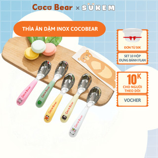 Thìa Inox Tập Ăn Dặm Cho Bé Cocobear Chất Liệu Inox Không Gỉ, Muỗng Ăn Dặm An Toàn Cho Sức Khỏe