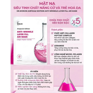 465- Mặt Nạ Wonjin Ampoule Edition Fill Air Mask 27g - Siêu Tinh Chất Cấp Ẩm, Làm Dịu Da
