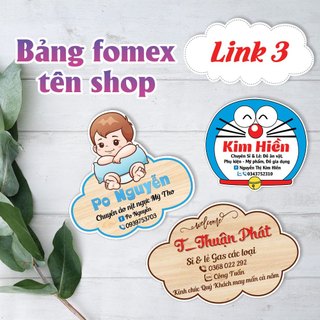Bảng Fomex tên Shop chụp ảnh sản phẩm MS 51-75