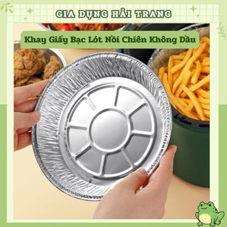 Set 10 Khay Giấy Bạc Đa Năng Lót Nồi Chiên Không Dầu - Khuôn Đĩa Nhôm Đựng Thức Ăn Tiện Dụng [ Khogiadung.ht01 ]