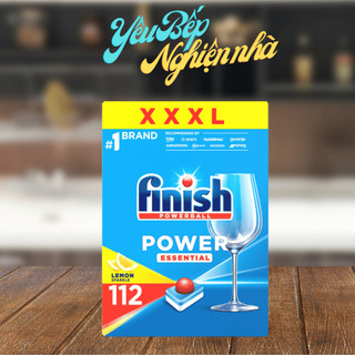 [HCM] Viên rửa chén Finish Essential All in one 112 viên - Hương chanh Nhập khẩu Chính hãng