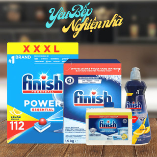 [HCM] Combo Viên rửa chén bát Finish tẩy rửa toàn diện cho máy