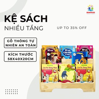 Giá Để Sách Bằng Gỗ Cho Bé Tặng Kèm 10 Truyện Tranh Song Ngữ Trang Trí Decor Phòng Và Thiết Kế Decor Lớp Mầm Non