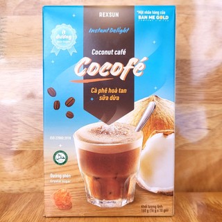 Hộp xanh / rexsun cà phê hòa tan sữa dừa 3 in 1 coconut coffee