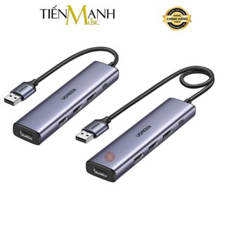 [Chính Hãng] Bộ Chia USB 3.0 Có Cổng Cấp Nguồn Sạc Hub Ugreen CM473 - Dòng Mới Vỏ Thép, Tốc Độ Kết Nối Cao 20805, 90880