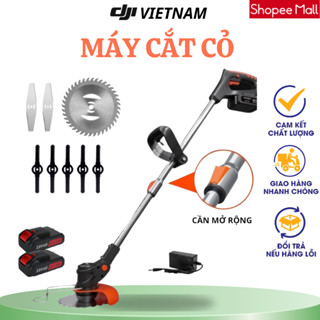 Máy cắt cỏ cầm tay dùng pin sạc điện dùng kèm 8 lưỡi cao cấp-  VD.STORE