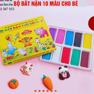 Đất nặn màu Mic thủ công chính hãng, đất nặn màu tươi hương thơm an toàn cho bé