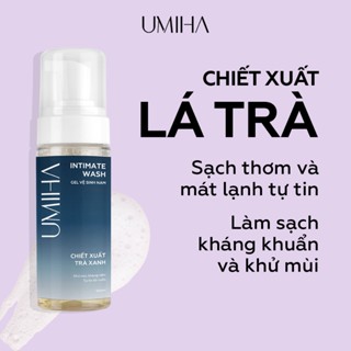  Dung dịch vệ sinh nam UMIHA  100ml  dạng Gel - Ddvs ngăn mùi và vi khuẩn gây viêm ngứa hương thơm cuốn hút nam tính 