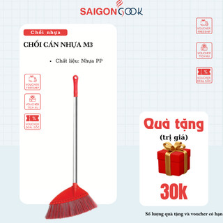 Chổi quét megahome m3 thân inox chổi quét sân sợi cước mềm mại, siêu nhẹ, quét sạch cát và bụi mịn