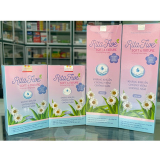 Dung Dịch Vệ Sinh Phụ Nữ Rita Five Soft & Nature Hương Thơm Dịu Mát - Chai 100ml/ 250ml