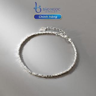 Lắc Tay Bạc Nữ S925 chuỗi hạt bạc lấp lánh tinh tế - Bảo Ngọc Jewelry