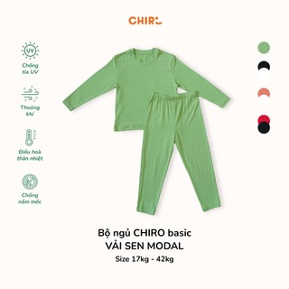 Bộ Ngủ CHIRO Basic Vải Sen Modal 4 Màu Cho Bé Trai/ Bé Gái Size Từ 17-42kg DN02