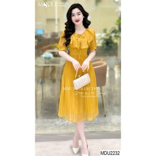  MDU2232 Váy chất tơ Hàn mềm mịn cao cấp , nhẹ nhàng, không bai, không xù, đặc biệt không kích ứng da